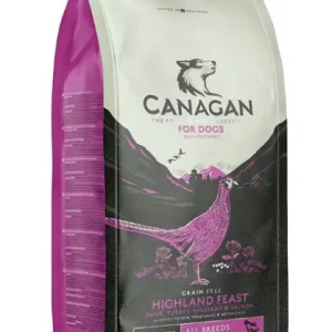 Geprüft Sparpaket 2 x 12 kg Canagan Highland Feast Hunde Trockenfutter